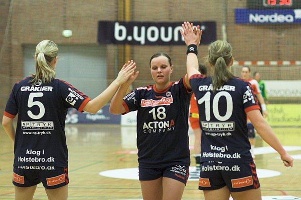 Rikke Hjortlund, Natascha Bertelsen og Andrea Groot.