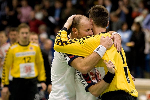 Heino Holm Knudsen, (Lille) Lars Rasmussen og Michael Bruun.