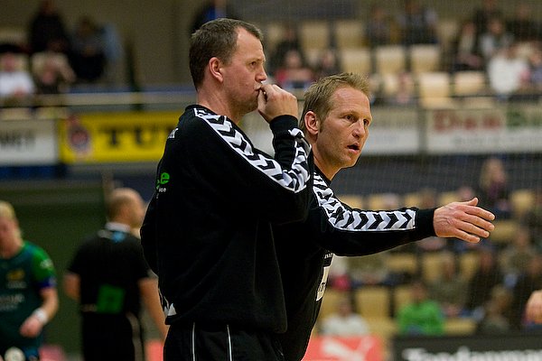 SK Aarhus trnere Jes Nielsen og Jens Bruun.