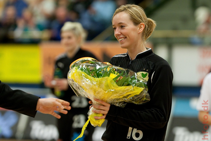 Blomster til de to europamestre.
Katrine Lunde Haraldsen.